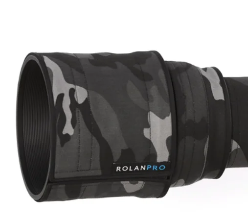 ROLANPRO ニコン尼康AF-S 500mm F5.6E PF ED VR、迷彩スリーブコート用カメラレンズ防水保護ケース(棕色?林)