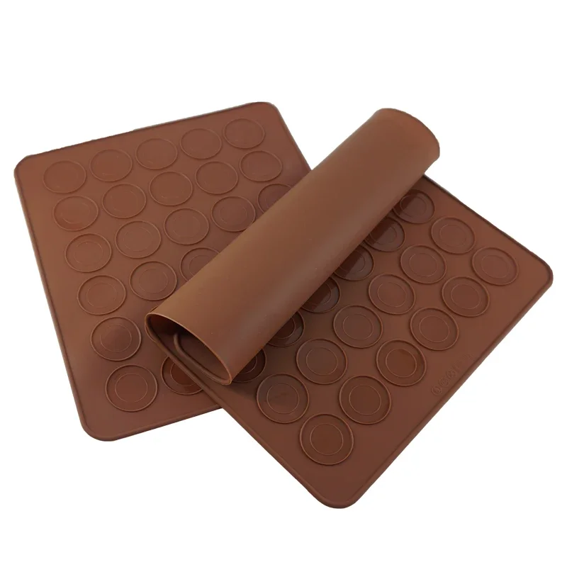 Silicone Macaron Pastry Oven Baking Mould 30/48 Cavity DIY Cake Roll Mat Cake Pad Baking Mat Molds Patisserie 3D Mould Sheet