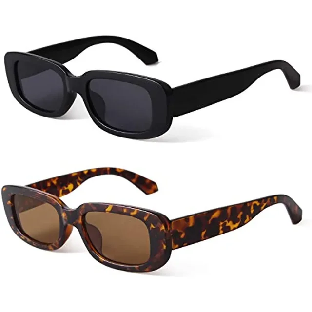 BEGREAT – Lunettes de soleil rectangulaires rétro, de marque, vintage, pour femme, protection UV400 1