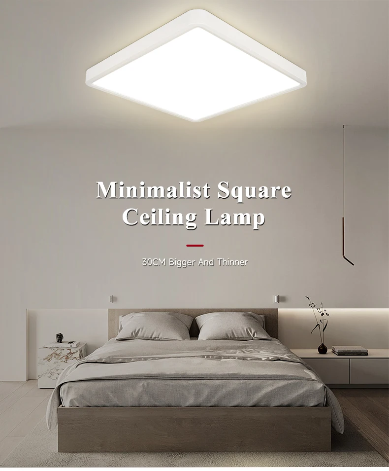 Description Picture 2 of itemSmart Led Ceiling Lamps Dimming Ceil Lustre Room Chandelier Remote Control Ceiling Panel Light Home Fixture 220V Square Lighting