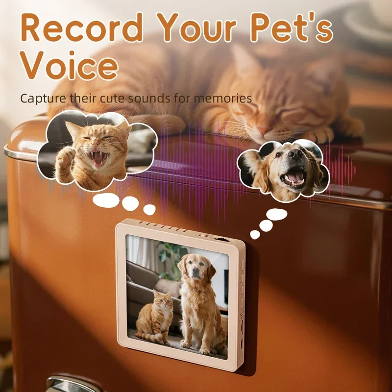 Multifunctional Magnetic Bluetooth Speaker & Photo Frame with Audio Playback
