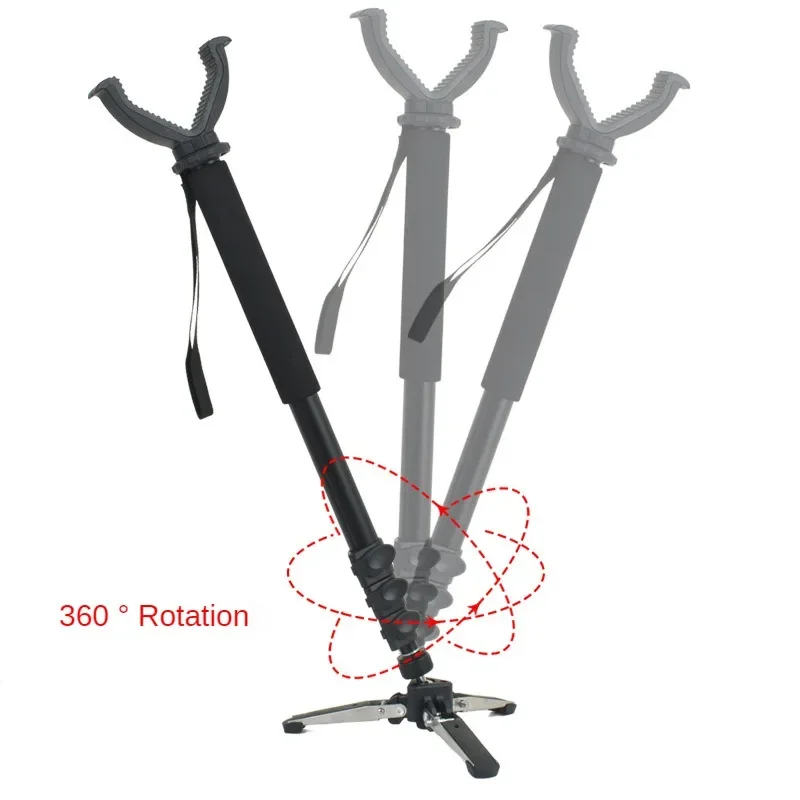 Hunting Shooting Rack Outdoor Hunting Tripod Durable Adjustable Height Hunting Stand Aluminum V-Yoke Shooting Rack Multifunctio Safe Accessory