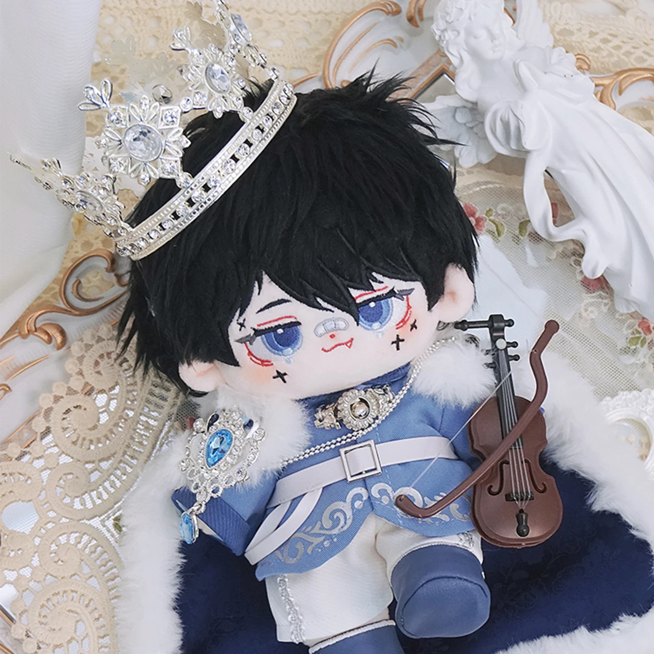 

Palace Style Gorgeous Prince Marquis Clothes Fashion Costume Suit For 20cm No Attribute Plush Body Dress Up Outfit Cosplay Gift