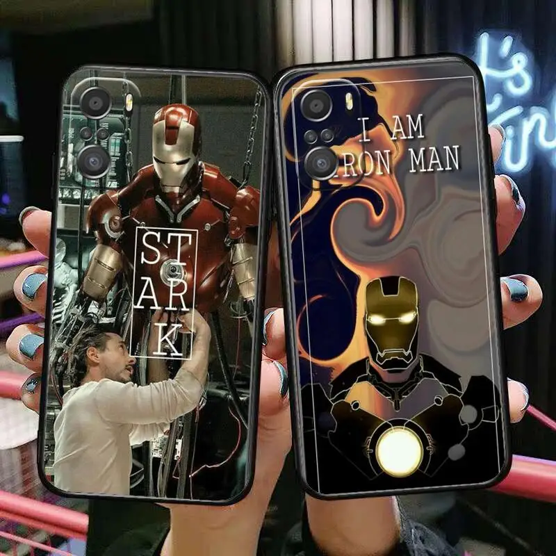 

Popular iron man Phone Case For xiaomi redmi 11 Lite pro Ultra 10 9 8 MIX 4 FOLD 10T Black Cover Silicone Back Prett