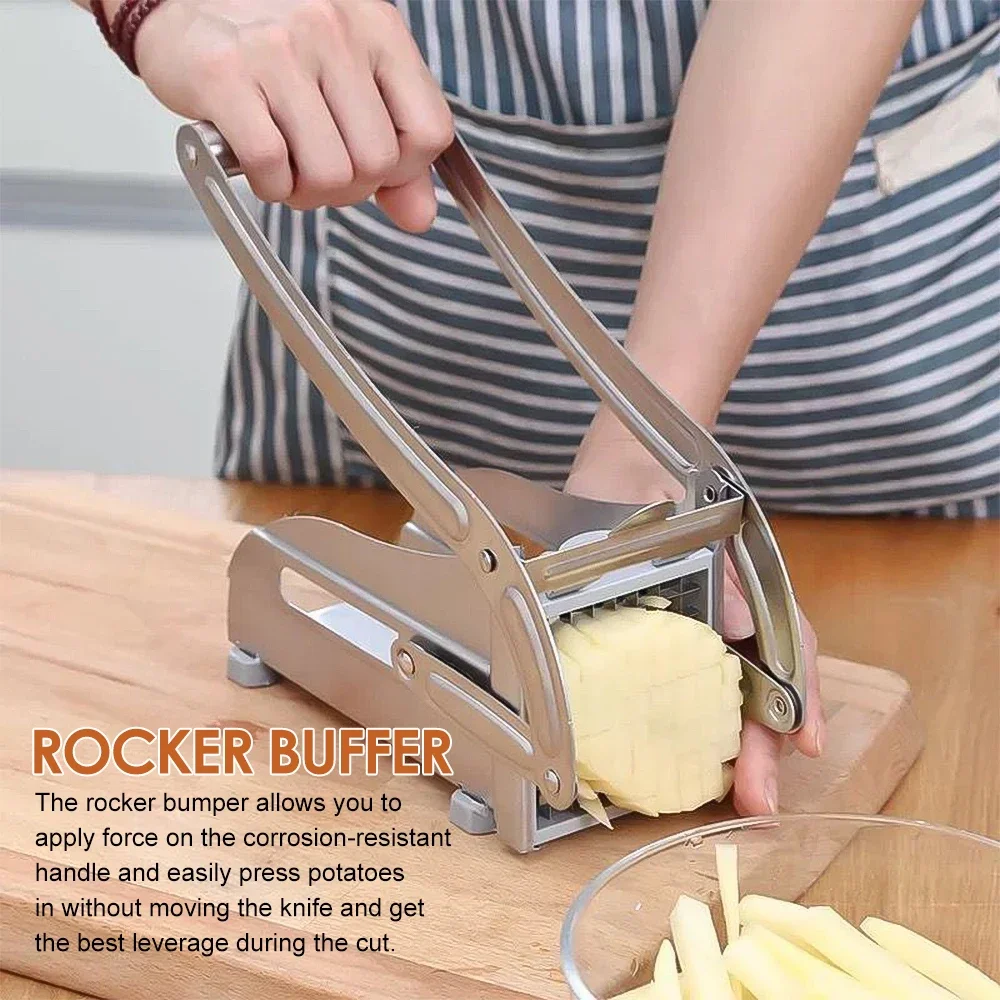 Vegetable Slicer French Fries Cutter Machine Potato Slicer Potato Cutter Kitchen Manual Gadgets