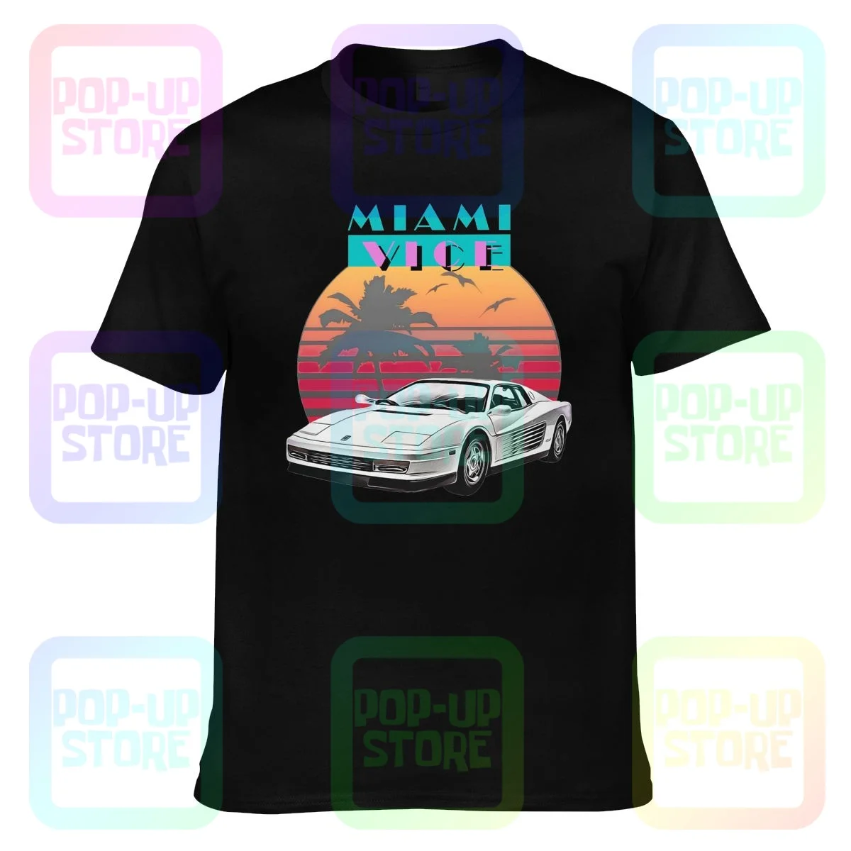 Fan Testarossa Miami Vice Memory Cool T-Shirt Tee Shirt Rare Casual Novità Confortevole