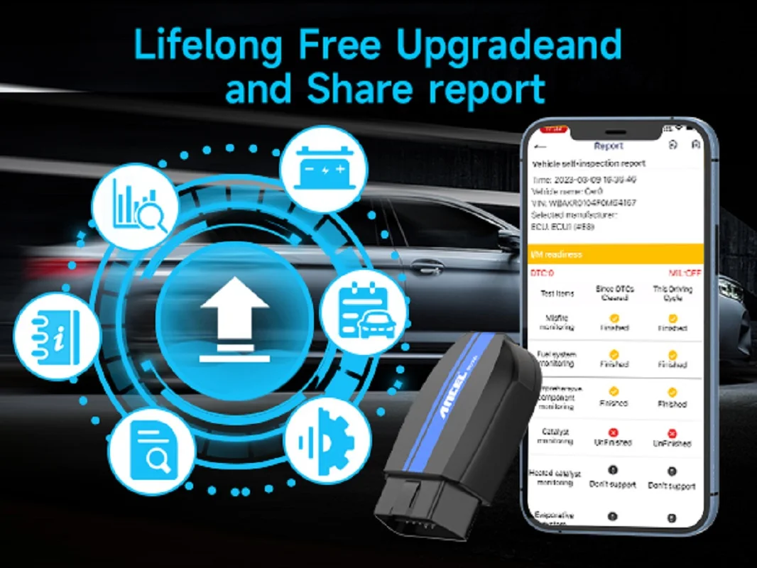 ANCEL BD300 OBD2 Scanner Full System Bluetooth Automotive Tool Scan ABS Airbag Transmission TPMS Error Code Reader for BMW  Mini 5