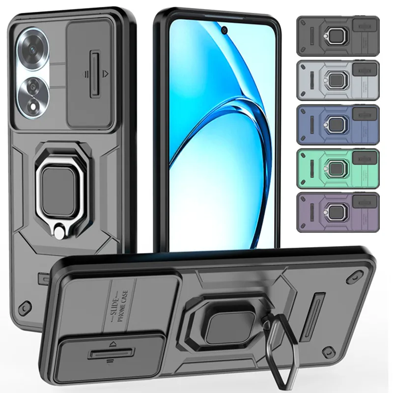 Armor Shockproof Case with Ring Magnetic Holder - Protective Cover Coque s Capa