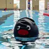 New Elastic Swimming Cap Enlarged Cute Cartoon Silicone Swimming Hat Waterproof Professional Ear Protection Safe Swimming Hat 4