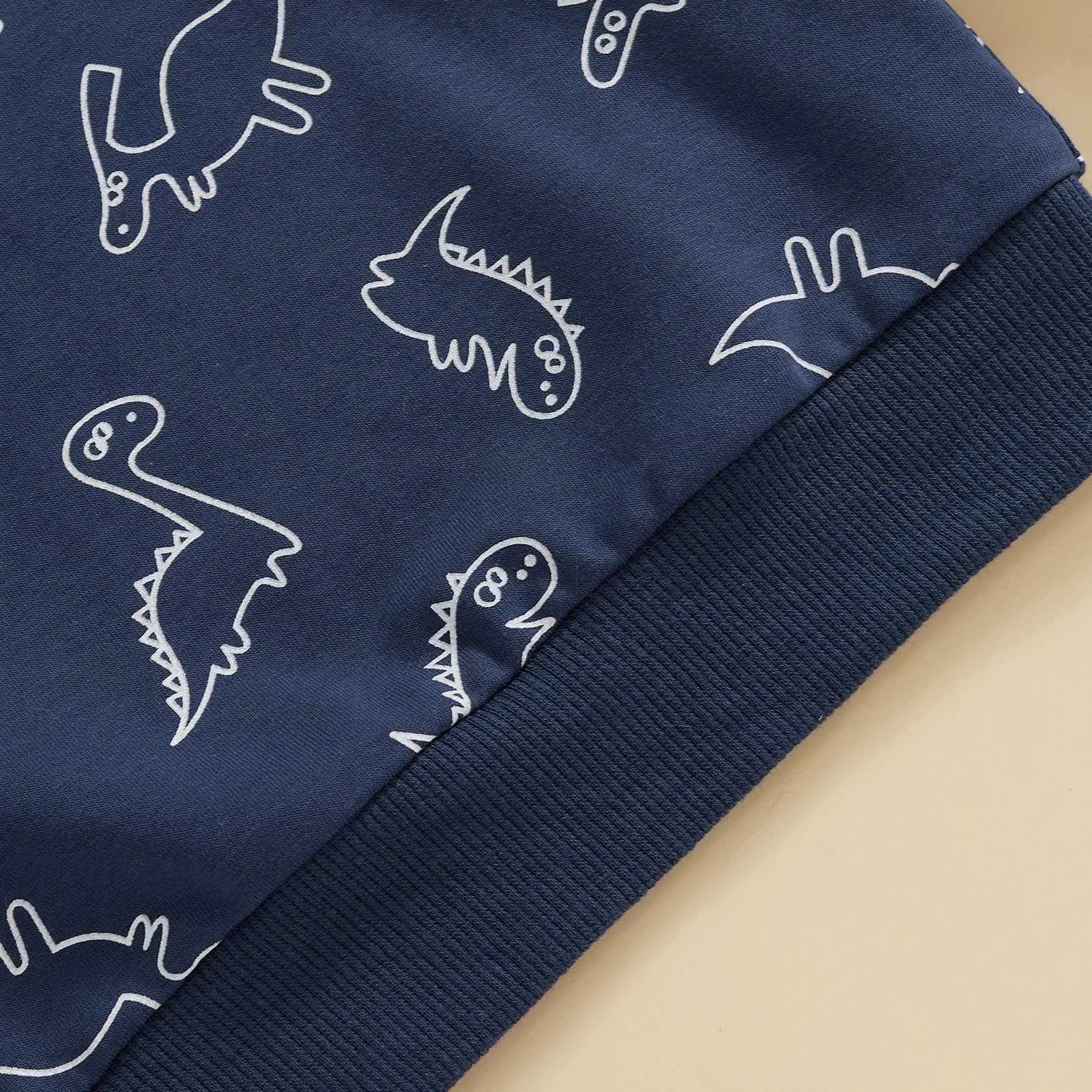 MISOWMNJOY Casual Long Sleeve Baby Boys Sweatshirts Top Autumn Spring Long Sleeve Dinosaur Print Toddler Infant Clothes Pullover