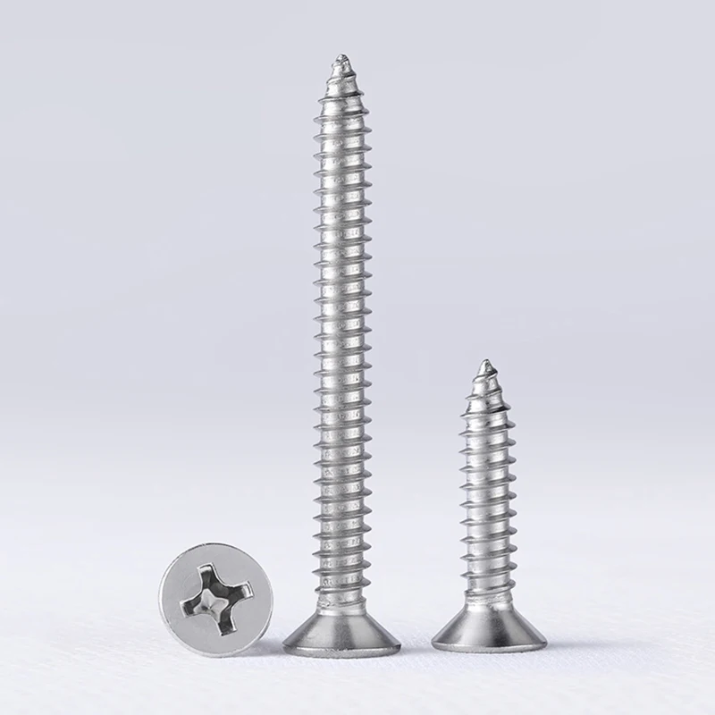 

316 Stainless Steel Phillips Countersunk Head Self Tapping Screws Flat Wooden Screw M2 M2.2 M3 M4 M5 M6