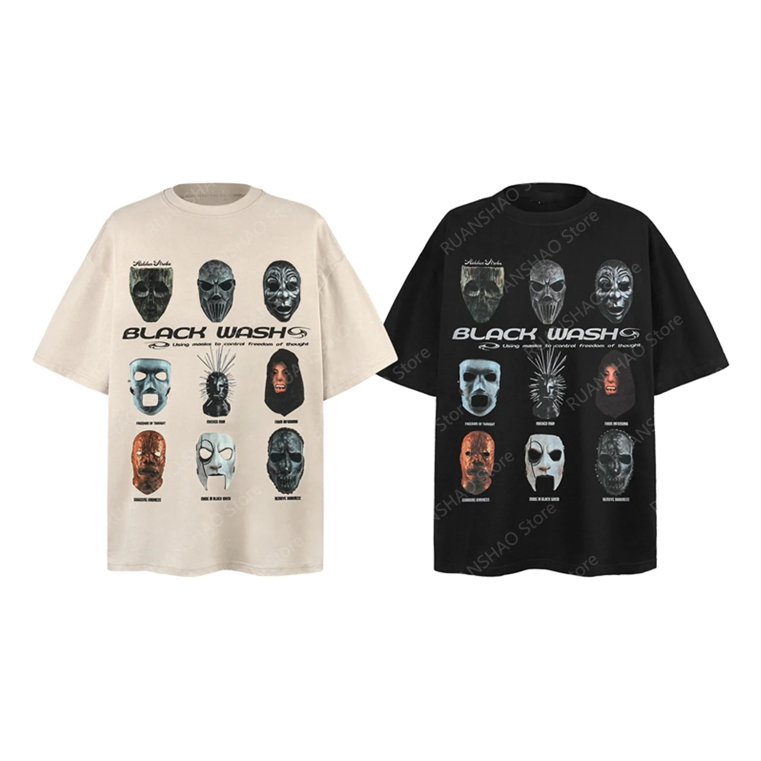 New Style High Street Niche Graffiti Hip-Hop Short-Sleeved TShirt Man Women Summer Cotton Comfort Design Print Overdsize Top