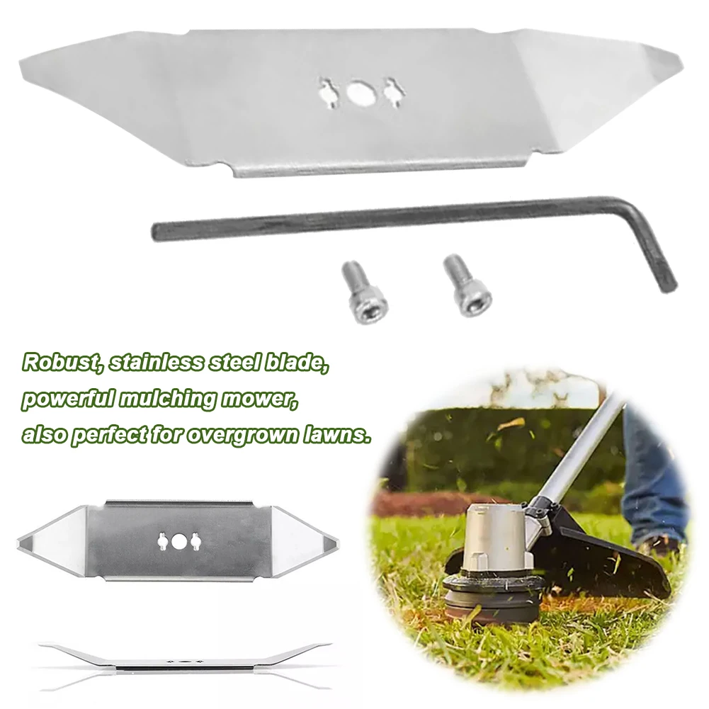 Stainless Steel Replacement Knife Blades with Hex Wrench Garden Lawn Mower Accessories for Robomow RX Professional