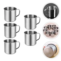 Mug Cup Coffee Steel Metal Tea Stainless Cups Camping Water Glasses Travel Mugs Drinking Insulated Tumbler Enamel Portable 4