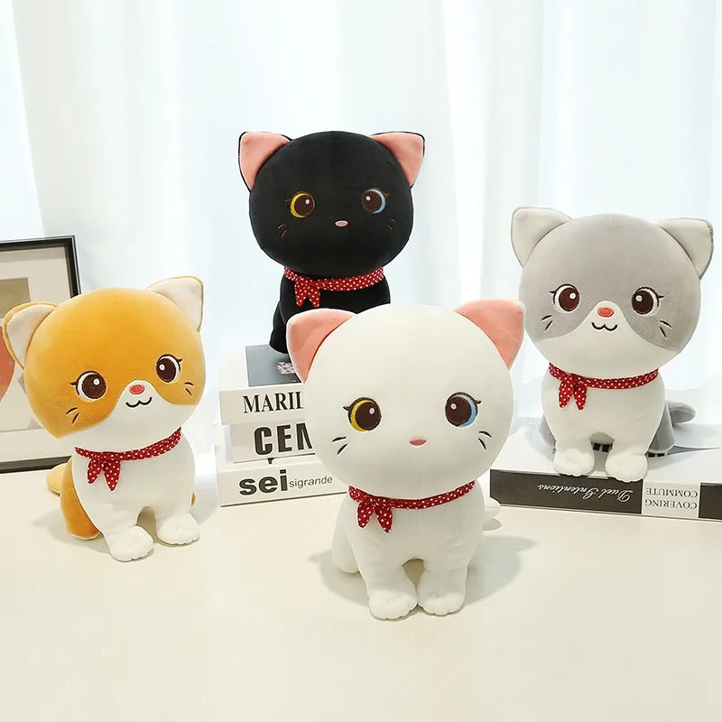 Kawaii Cat Plush Little Cat Plushies Cute Cartoon Stuffed Animals Soft Dolls Birthday Gift for Girl