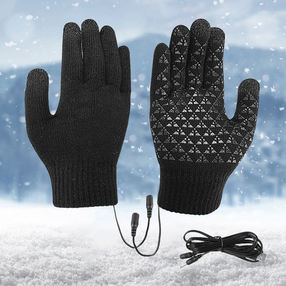 USB-beheizte Handschuhe Mit 3 Temperaturstufen - Winterhandschuhe Für Outdoor-Aktivitäten