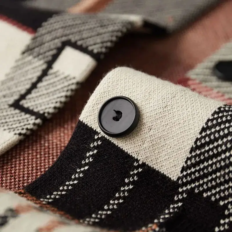 Harajuku Geometric Oil Painting Camouflage Irregular Cardigan Sweater Sweater Men Fashion Casual Autumn New Outerwear Coat Tops 4