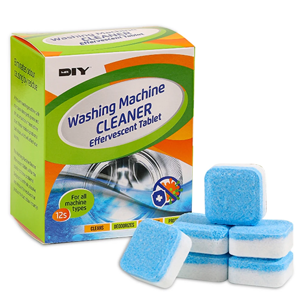 Washing Machine Cleaner Descaler 12Pcs Deep Cleaning Tablets For Front