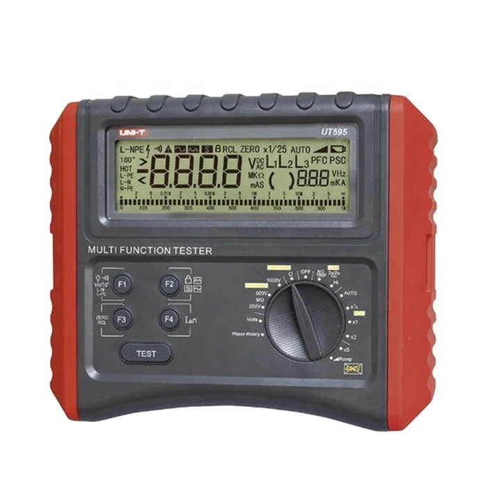 

Multifunction micro-ohm meter UNI-T UT595 Ramp Slope RCD Phase Consequence Electric comprehensive tester