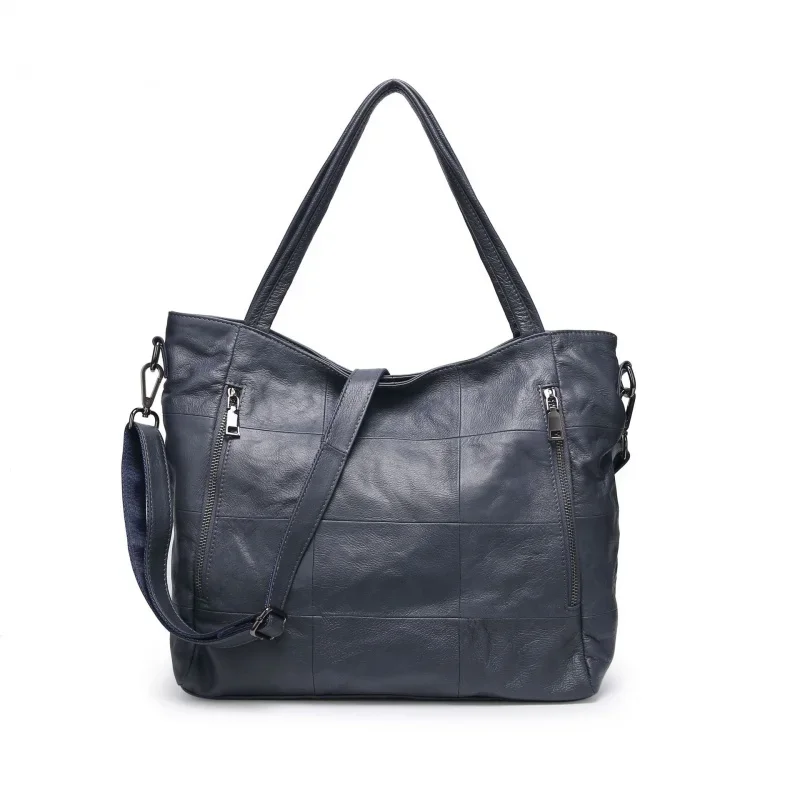 

Luxury Designer Handbags High Quality 2024 Women Shopping Genuine Leather Tote Bag Ladies Cowhide Large Capacity Shoulder Bags