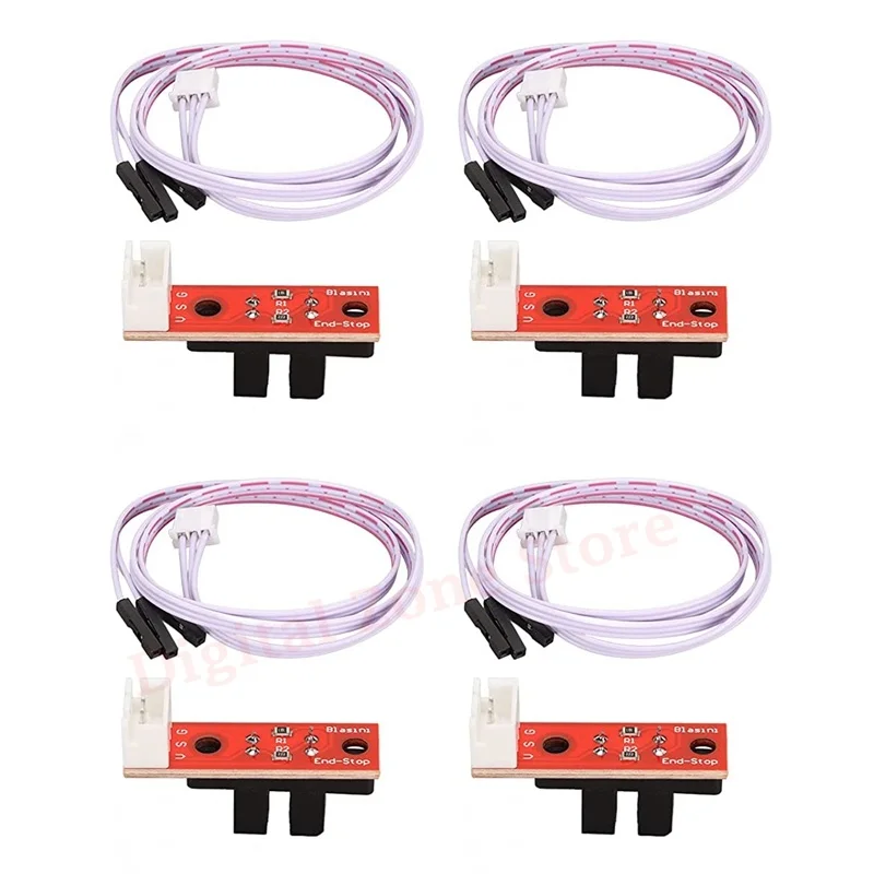 

4Pcs Optical Endstop Light Control Limit Switch for 3D Printer RAMPS 1.4 Board with 3 Pin Cable Accessories