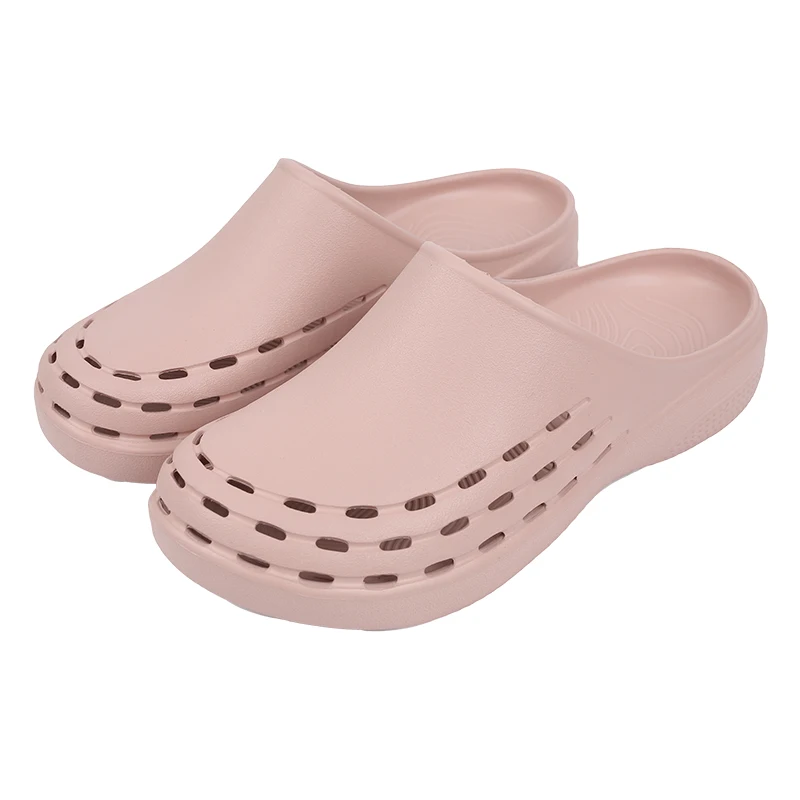 Women Slippers Summer EVA Beach Sandals Slip Resistant Contoured Footbeds Beautician Work Shoes Garden Strap Slip On Clogs  X08
