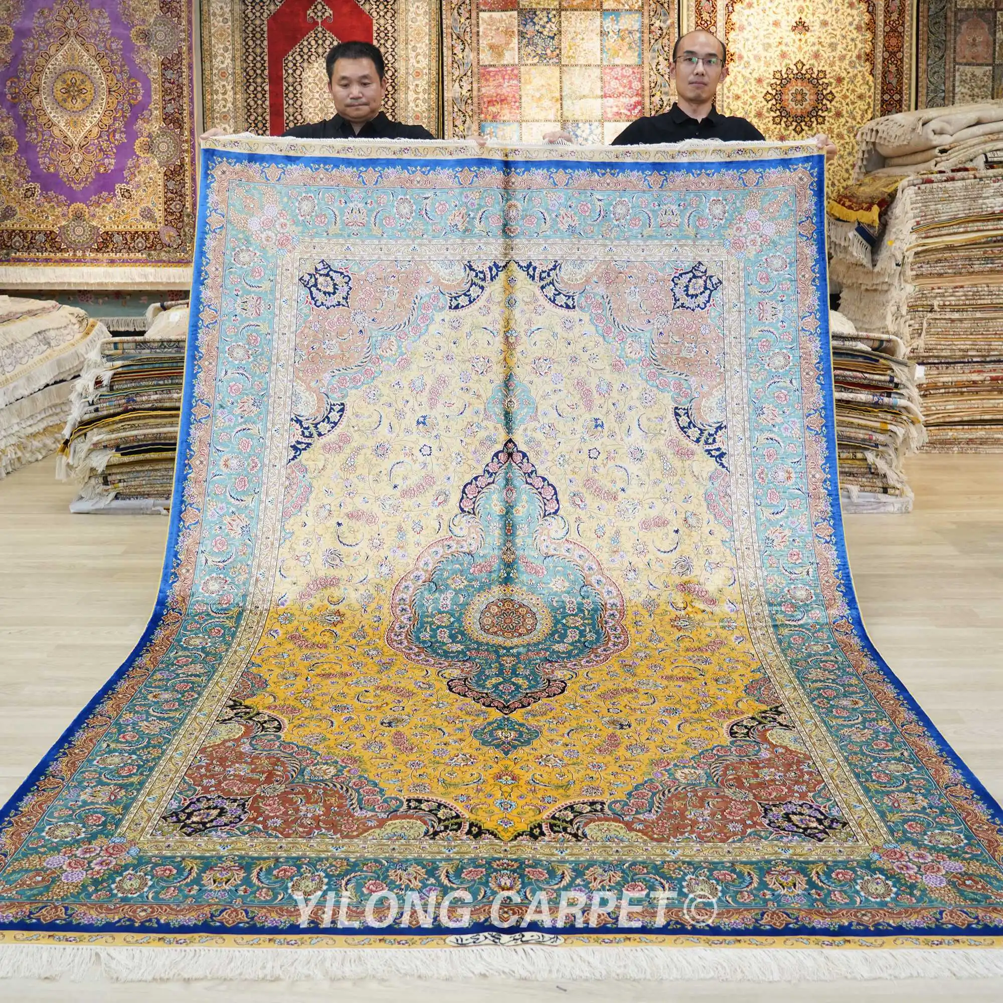 slank Ounce adelaar 6 'X 9' Kashan Perzische Tapijten Vantage Prachtige Geel Bloemen Turkse  Zijden Kleed (ZQG556A) - AliExpress Huis & Tuin