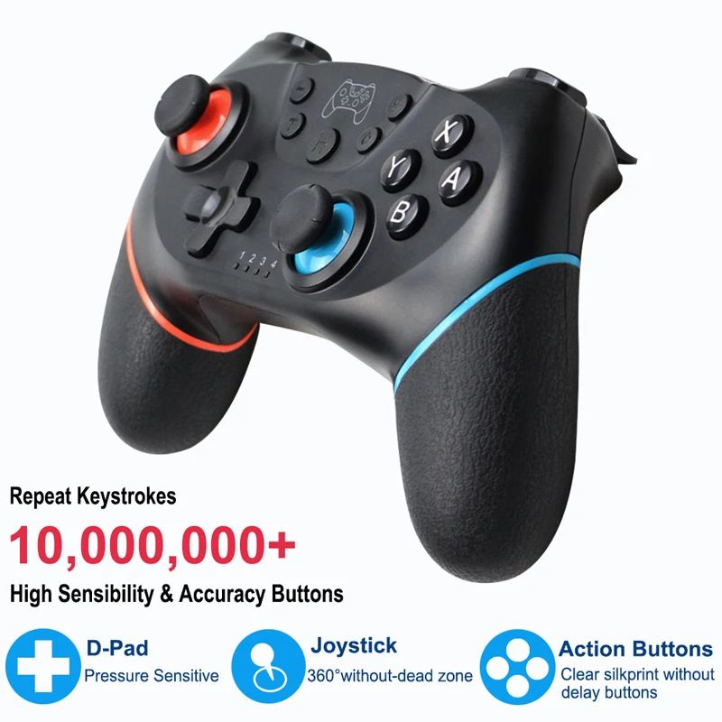 Wireless support bluetooth Gamepad For Nintendo Switch Pro NS Video Game USB joystick Controller For Switch Console with 6-Axis