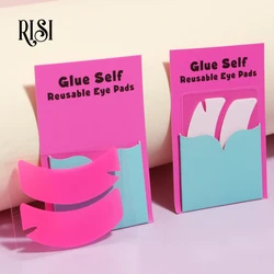 RISI Reusable Eyelashes Extension Under Eye Patches Sticky Eyelash Extension Patch Silicone Eye Pads Lash Lift Pads Silicone