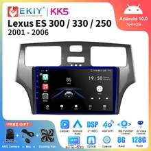 Ekiy kk5 para lexus es300 es330 xv30 es250 2001 - 2006 rádio do carro reprodutor de vídeo multimídia android carplay gps estéreo 2din dvd