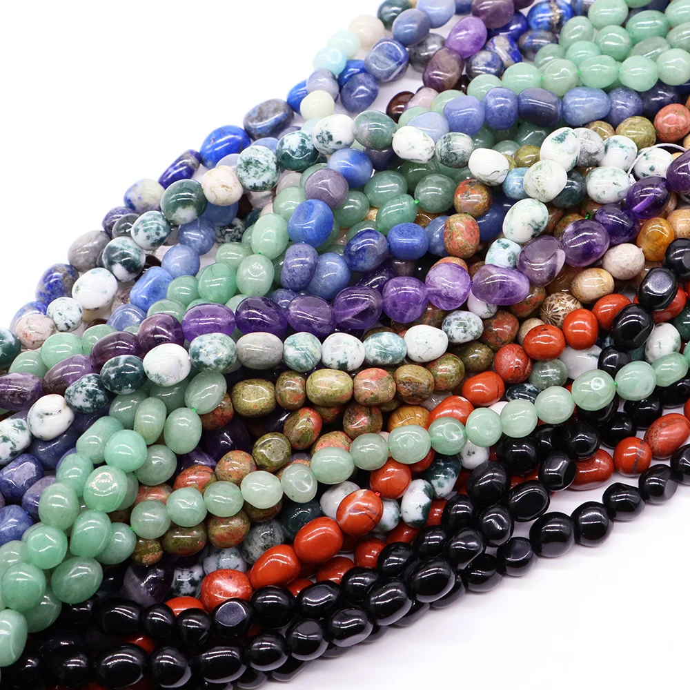 

8-12MM Polished Irregular Loose Beads Natural Healing Crystals Amethyst Quartz For Jewelry Making Diy Bracelet Accessories Gift