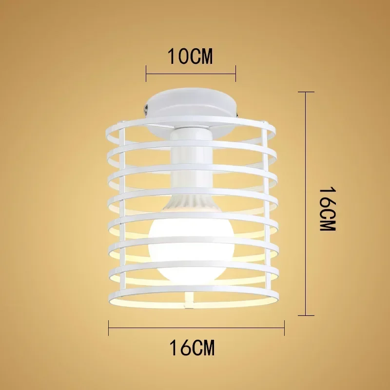 

Modern Ceiling Light Vintage industrial Ceiling Lamp Shade Retro Loft Plafonniers Indoor Lighting Living Room Kitchen Home Decor