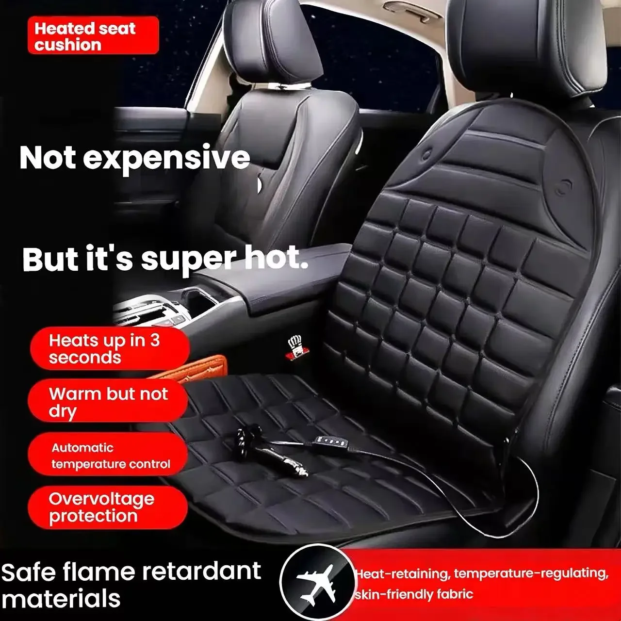 Car Heated Seat Cushion Constant Temperature