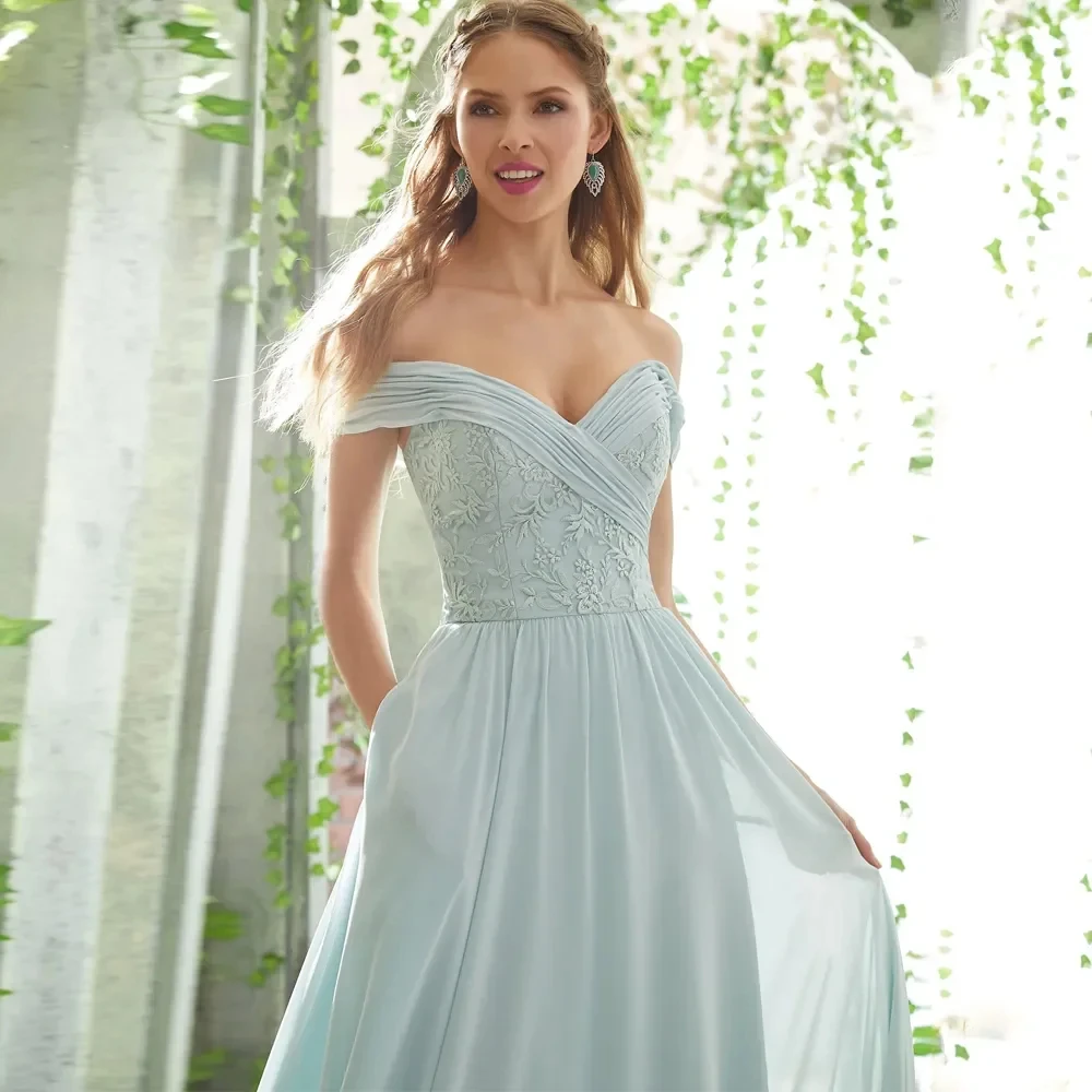 

Elegant Evening Dresses Simple Blue Strapless A-Line New Prom Graduation Party Gowns Appliques Pleat Vestidos De Fiesta D10185