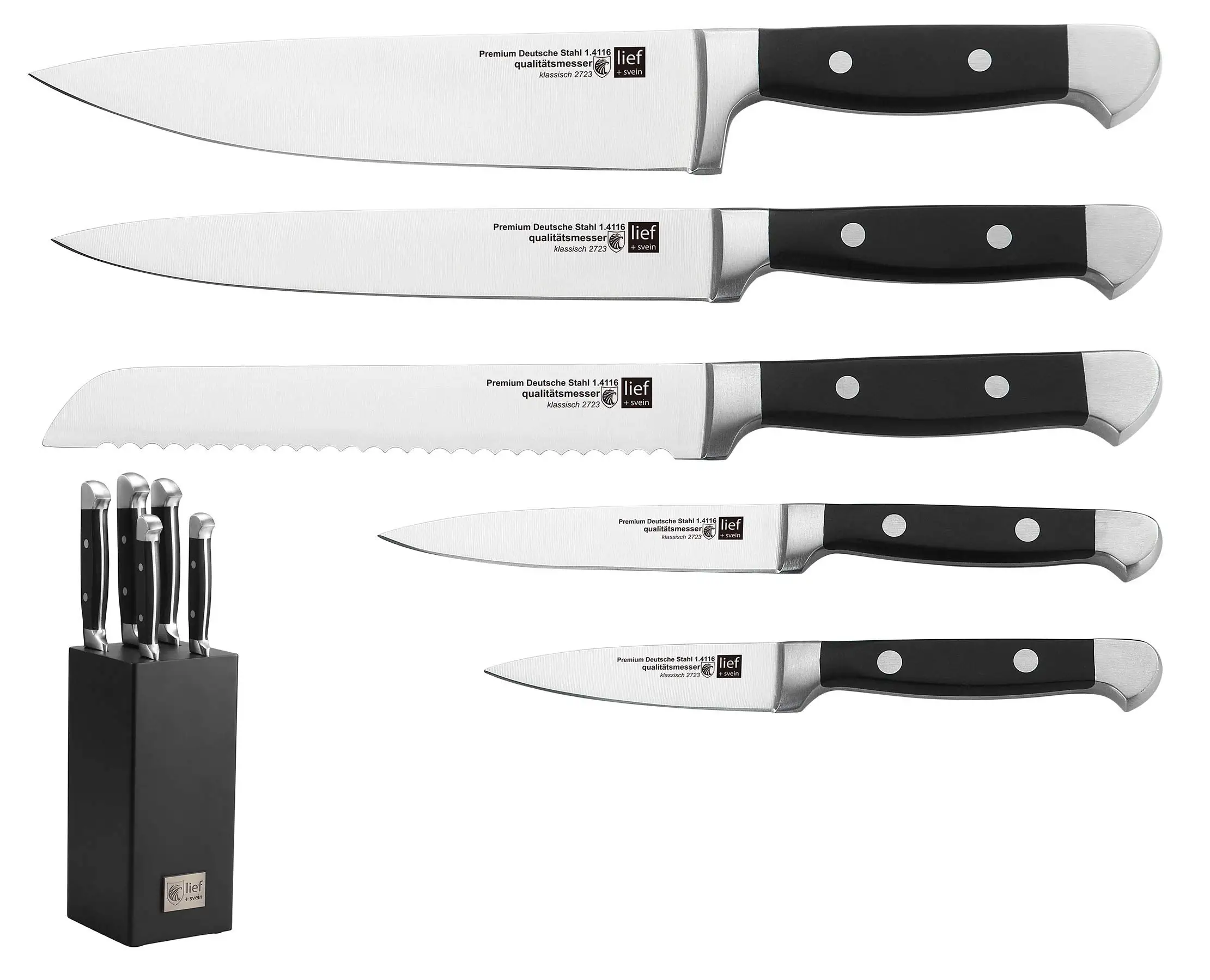 5 Pcs Kitchen Knife Set Stainless Steel Professional Japanese Chef