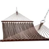 Lazy Daze 10 FT Double 2 Person Caribbean Rope Hammock, Hand Woven Polyester Hammock with Spreader Bars 5