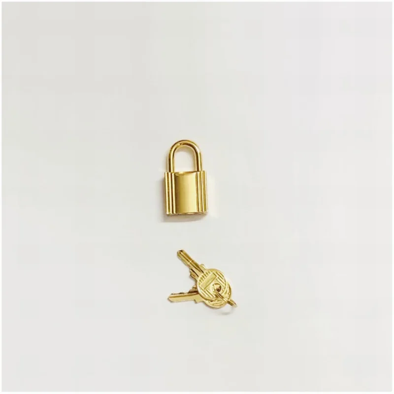 Bag Metal Lock Head Pure Stainless Steel  Hardware Kell Platinum Lock Shiny Metal Pendant Basket Bag Small Padlock