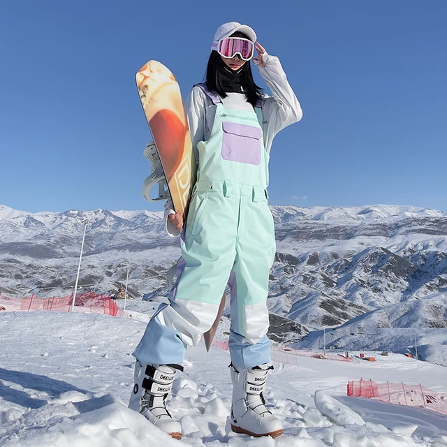 Mono el Esquiar Hombre Pantalón de Babero Traje de Nieve Pantalon de  Trabajo Ocio de Esquiar Impermeables y Petos Deportes de Invierno Aire  Libre