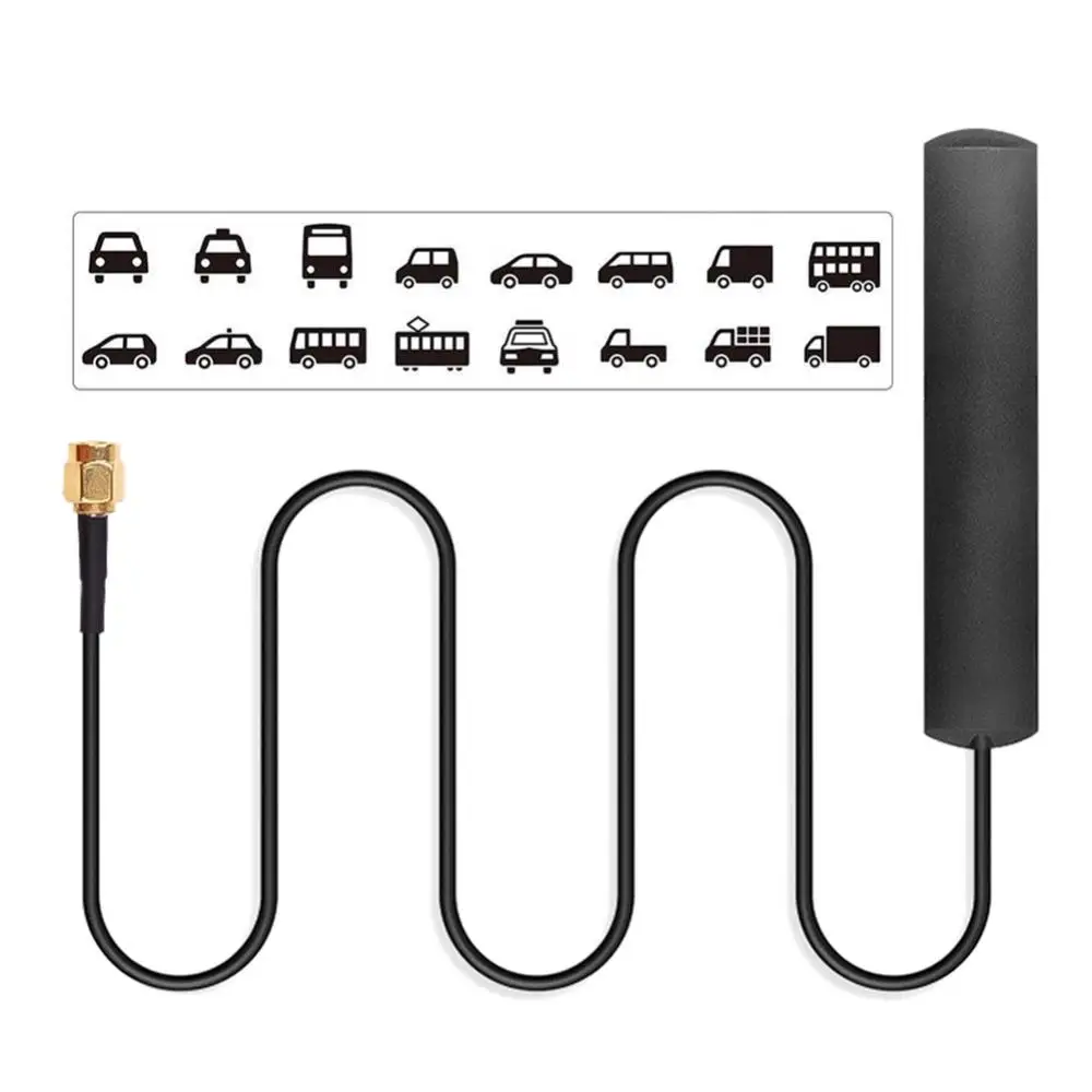 Antenna Car Dab Sma Digital Active Per Radio Tv Ricevitore Box Auto Car Radio Antenna 1.5 Metri Cavo Segnale Stabile Forte