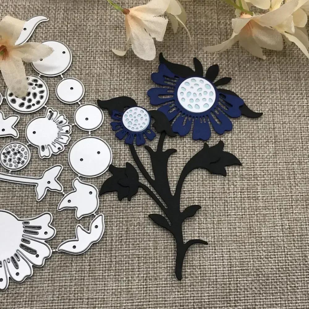 Blumenblattstreifen Metall-Stanzformen Schablonen für DIY Scrapbooking Dekorative Handarbeit Stanzschablone Form