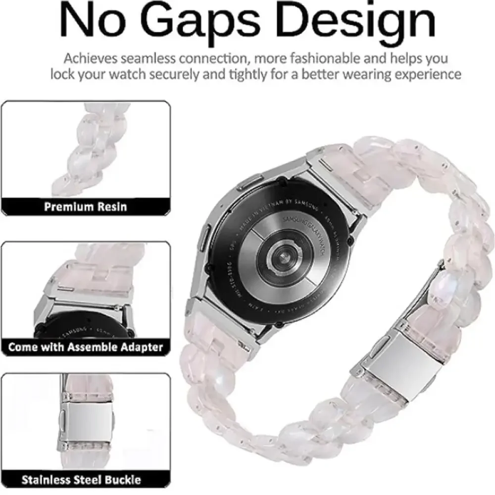 Elegant Women's Resin Bracelet Smartwatch Wristband