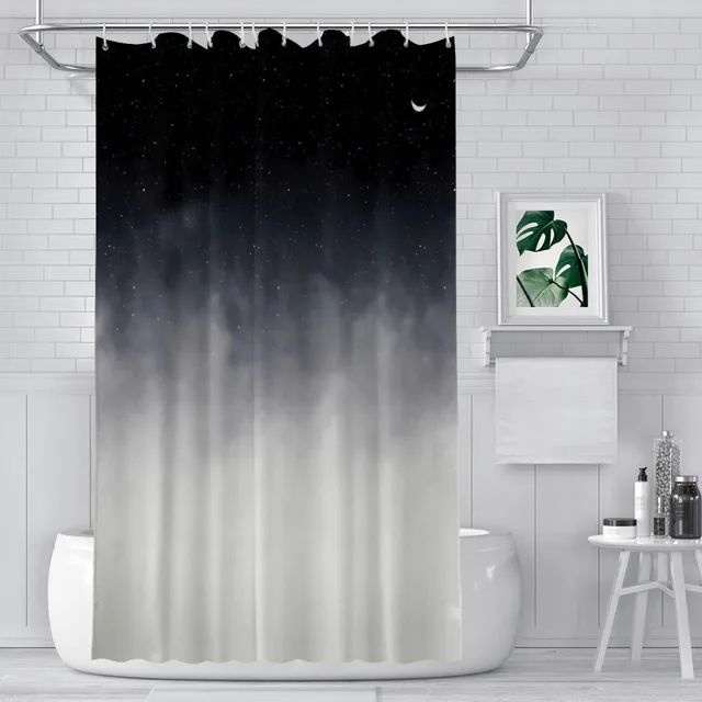 After We Die Shower Curtains Zodiac Star Waterproof Fabric Creative Bathroom Decor with Hooks Home Accessories