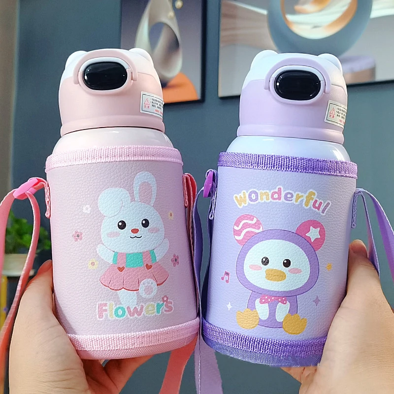 Kids Thermal Water Bottles Straws  Stainless Steel Thermos Children - Kids  Thermos - Aliexpress