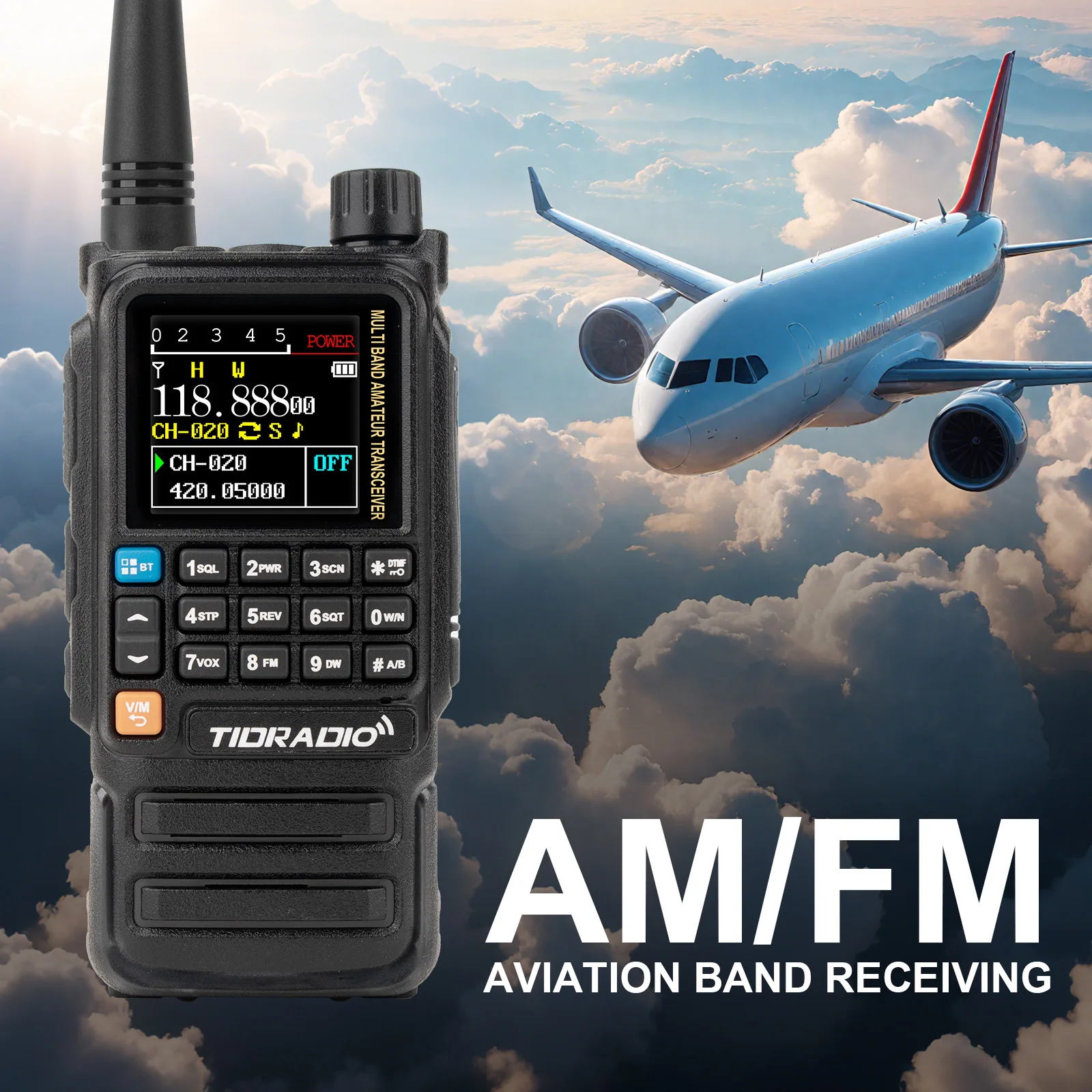 TIDRADIO H3 Plus Global Walkie Talkie Repeater Bluetooth