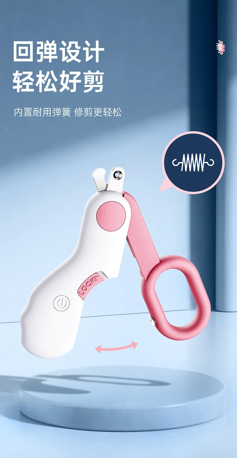 Title 6, Professional Pet Nail Clippers with Led Light P...
