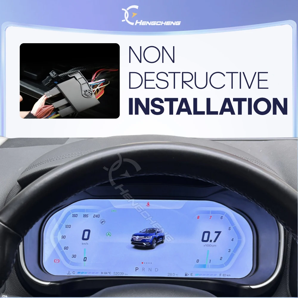 Para Renault Koleos Megane 4 Samsung SM6 Talisman 2016-2019, Panel de Instrumentos LCD para Automóvil, Carplay, Android Auto, Cabina Virtual, Instrumento Virtual 6