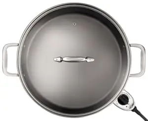 Description Picture 6 of itemElectrics Stainless Steel and Nonstick Surface Skillet 7 Quart 1800 Watts Temp Control, Cookware, Pots and Pans, Oven, Broil, Di
