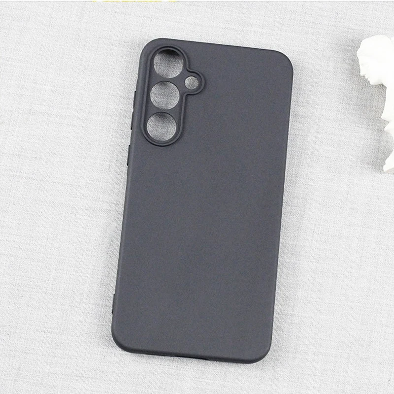Sleek Matte Black Protective Smartphone Case - Universal Fit