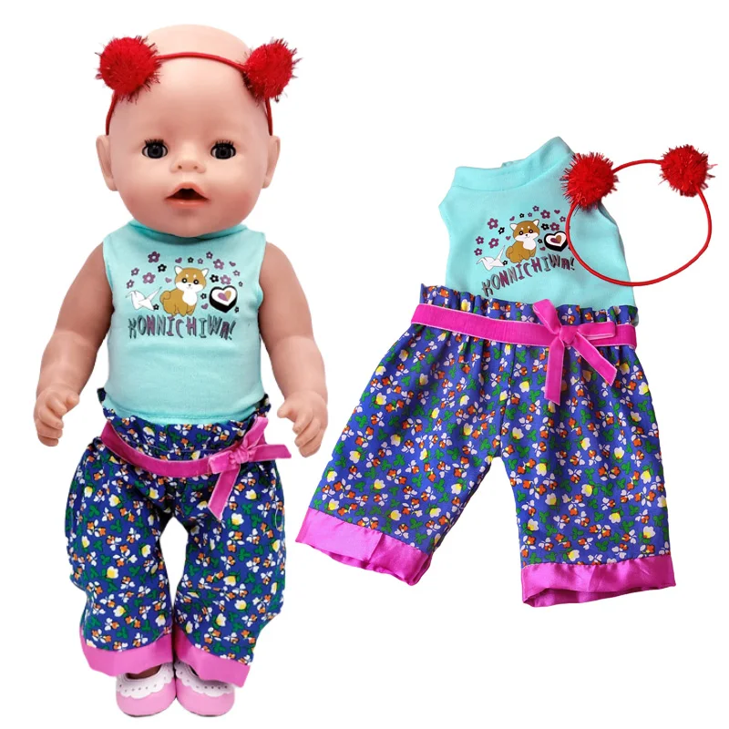 

Doll Clothes Pants for 43cm Baby Dolls Coat Leather Clothes for 38cm Baby Doll Black Jacket Winter Clothes Pants Drop Shipping