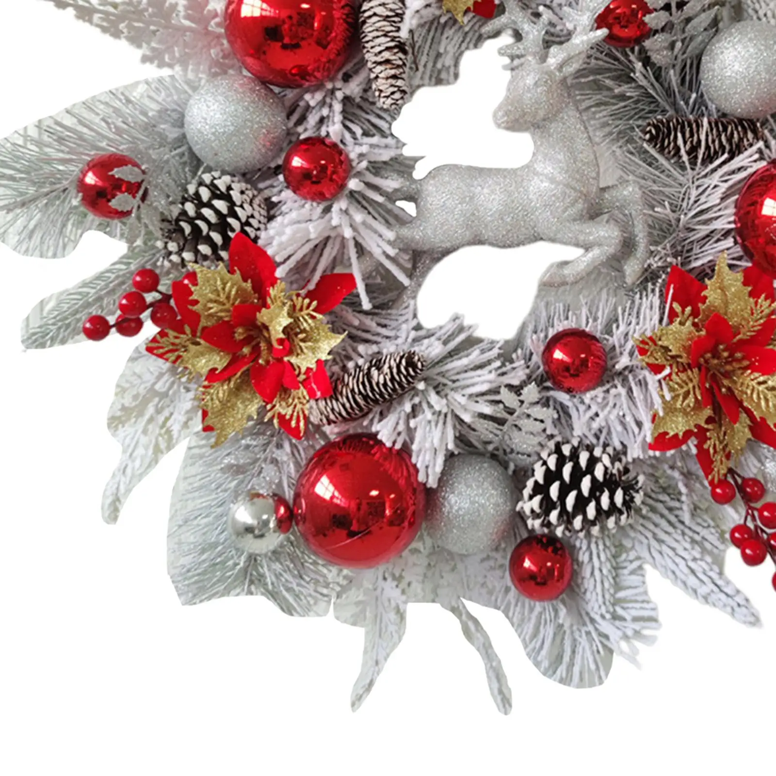 Christmas Wreath for Front Door Xmas Wreath for Party Indoor Outdoor